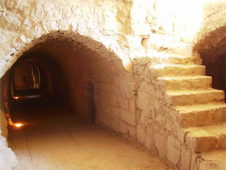 Dans les ruines du ch�teau de Kerak
