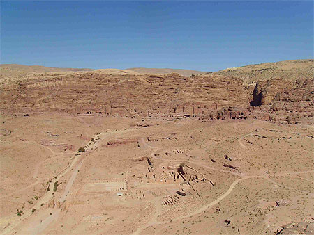 Petra vue de la montagne