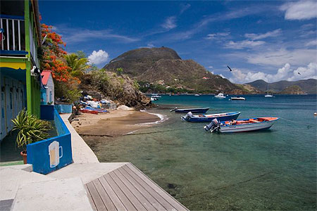 Arriv�e aux Saintes ...