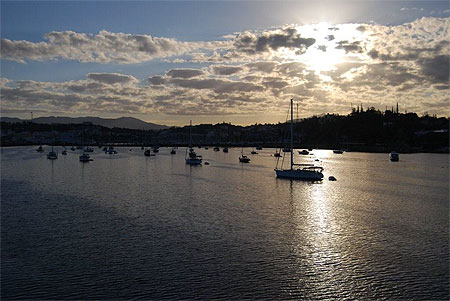 Lev� de soleil sur la baie de Moselle