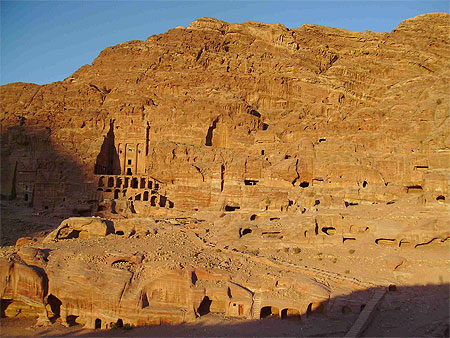 Petra au soleil couchant