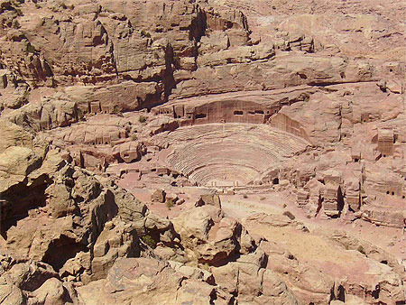 Le th�atre romain de Petra