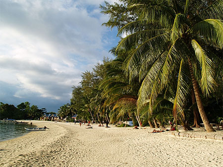 La plage, le soir