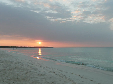 Coucher de soleil - plage de Mouli Ouv�a