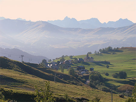 Village d'Albiez un soir en �t�...