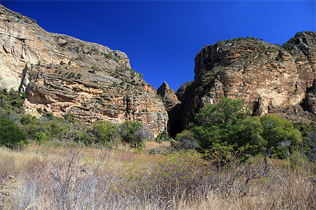 L'arriv�e au canyon