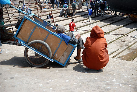 Dans le port d'Essaouira