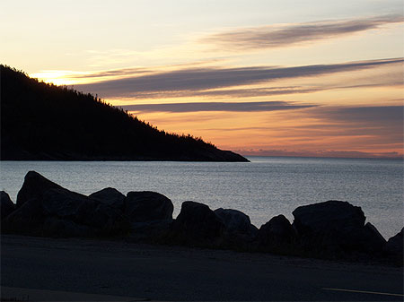 Lever de soleil � Godbout