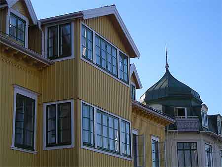 Fa�ade sur le port de Marstrand