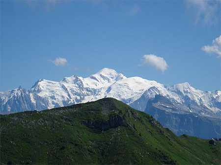 Vue sur le Mont-Blanc