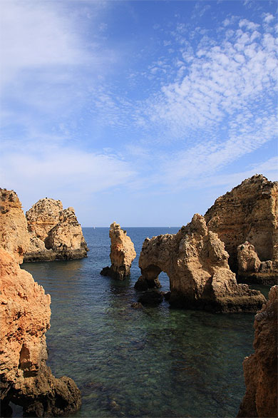 Les falaises de l'Algarve