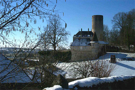 Rupt sur Sa�ne, le ch�teau en hiver