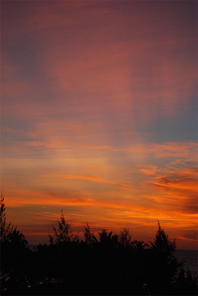 Coucher de soleil � Goa