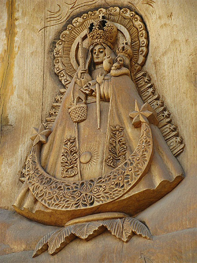 Panneau de porte, cath�drale de Copacabana