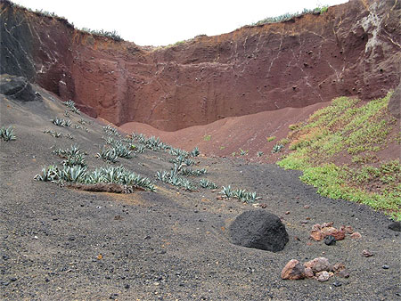 T�n�rife, Massif du Teno, C�ne de scories volcaniques