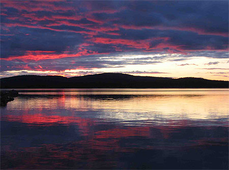 Soir sur le lac Paijanne