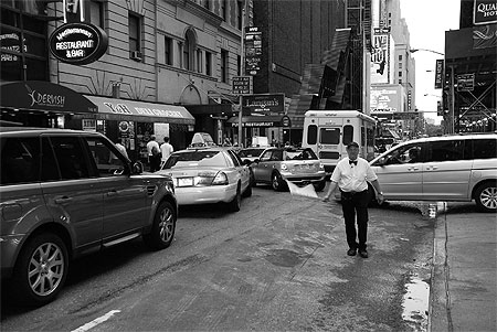 Parking around Times Square