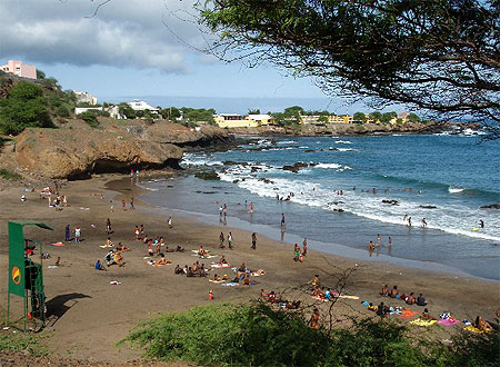 Vue sur la plage