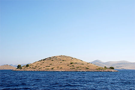 L'une des 147 �les de l'archipel des Kornati en majorit� totalement d�sert