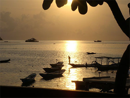 Coucher de soleil balinais