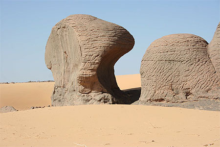 Alg�rie - Hoggar - Youf Ahakit - Sculpure