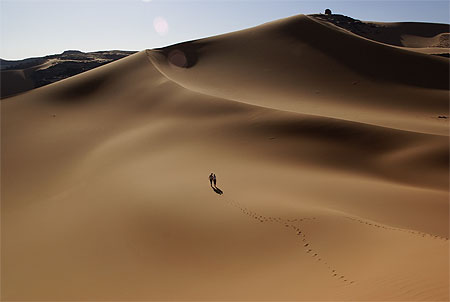 Alg�rie : dans les dunes de la Tadrart