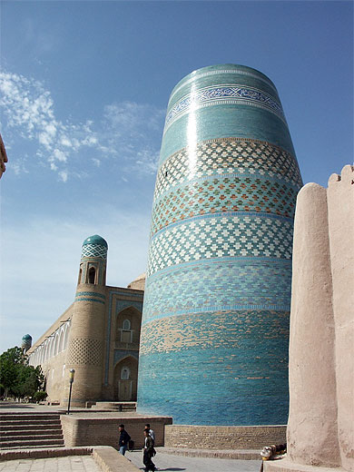 Khiva, Ouzb�kistan : le Kalta Minor ou "minaret court"