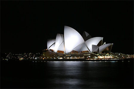 Opera House sous les lumi�res