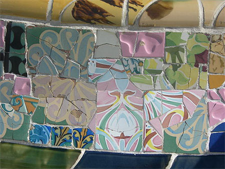 G�niales mosa�ques du banc de Gaudi