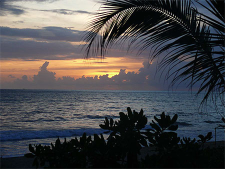 Coucher au soleil