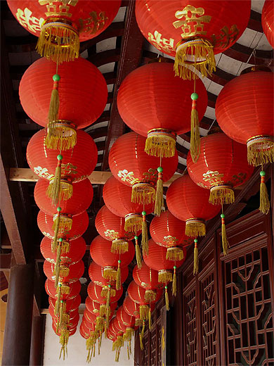 Lanternes chinoises � Zhujiajiao