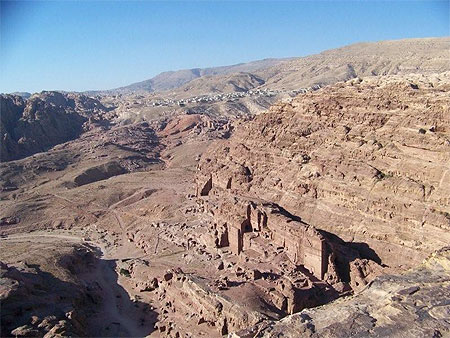 Haut point de vue des tombes de P�tra