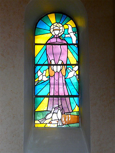 Vitrail de l'�glise de Mougins