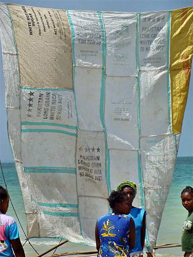 Voile pour pirogue Vezo