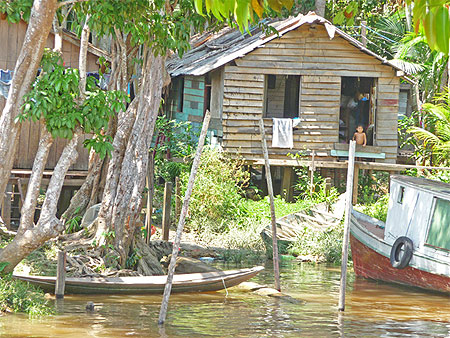 Sur les rives du fleuve amazone