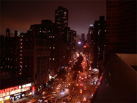 Broadway de nuit au niveau de la 72th rue