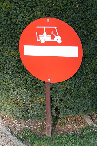 Interdit aux voiturettes