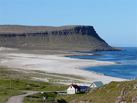 Arriv�e � la falaise de Latrabjarg