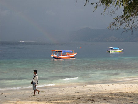 Arc en ciel � Gili Trawangan