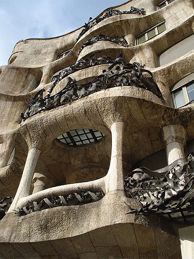 Casa Mil� de Gaudi dite La Pedrera