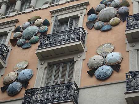Fa�ade sur la Rambla