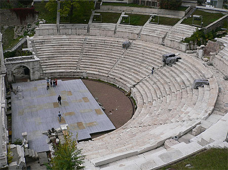 Le th��tre romain de Plovdiv