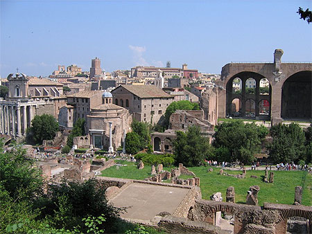Forum romain vu depuis le Palatin