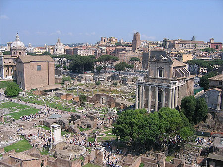 Forum romain vu depuis le Palatin