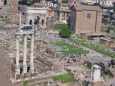 Forum romain vu depuis le Palatin
