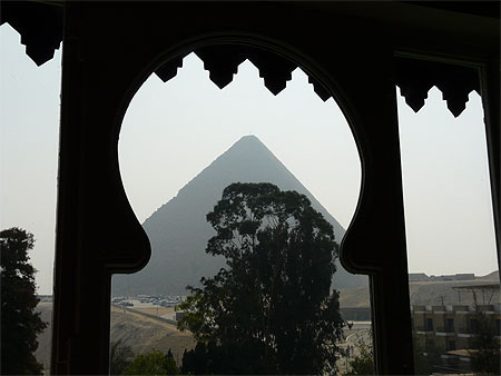 Vue du Mena House � Gizeh