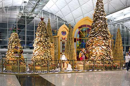 A�roport de Hong Kong en d�cembre