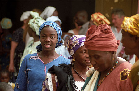 Sortie de la messe � Djembering