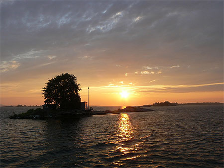 Rising Sun on Georgian Bay