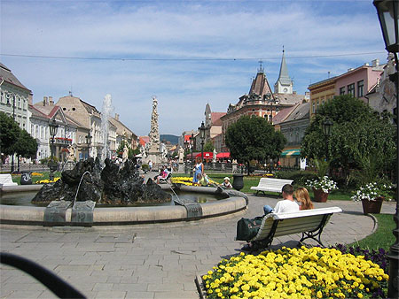 Kosice - la fontaine en centre ville